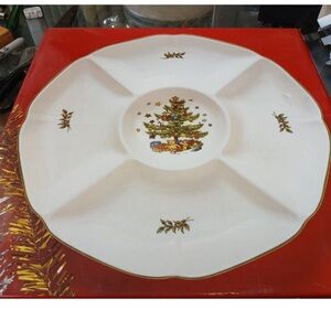 Nikko Happy Holidays Hors d'oeuvres /Server  New In Box